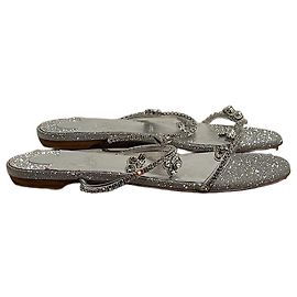 Christian Louboutin Sandali Louboutin Argento T.38 Argento
