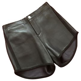 Autre Marque Short American Retro en cuir T.38 Noir