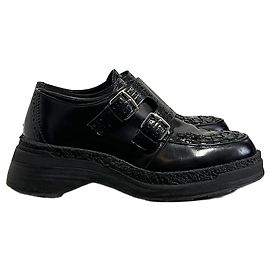 Hermès Derbies Hermes negras T.37 Negro