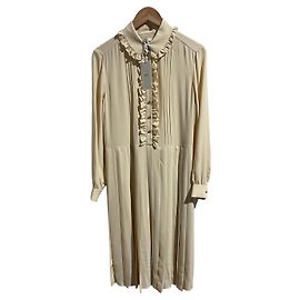 Céline Celine Kleid ecru Gr. 38 Beige