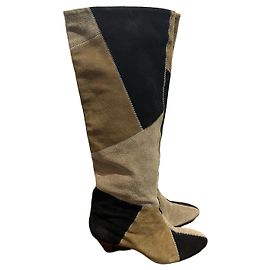 Isabel Marant Etoile Bottes Isabel Marant patchwork T.38 Beige