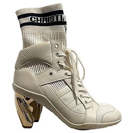 Botines Dior blancos T.37,5 Blanco