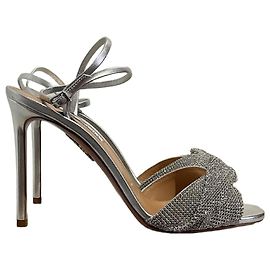 Sandalen Aquazzura T.40,5 Neu Silber