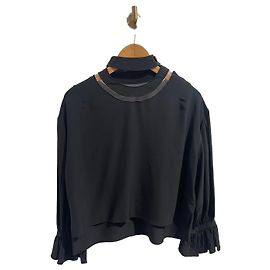 Fendi black blouse Size 34 Black