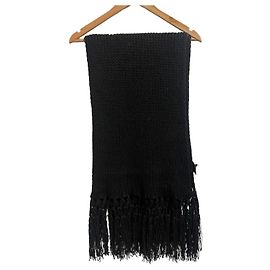 Bufanda Saint Laurent negra Negro