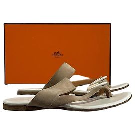 Sandales Hermès beige T.36 Beige