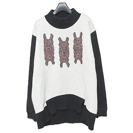 Autre Marque VIVIENNE TAM Sweatshirt mit Stehkragen aus Fleece Braun