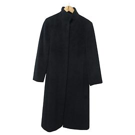 Autre Marque Abrigo de Angora 23ku Negro