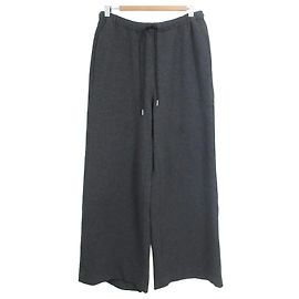 Theory DOUBLE KNIT LT N DRAWSTRING PLON Knit Wide Pants Marrom Outro