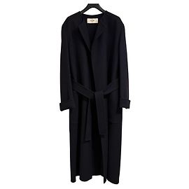 Céline CELINE Pure Cashmere Coat Blue Navy blue