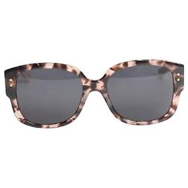 Pink LadyDiorStuds tortoise shell sunglasses Pink