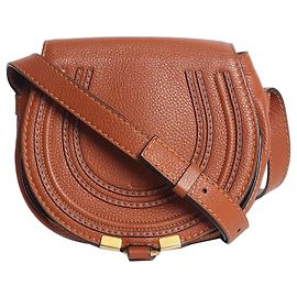 Chloé Mini bolsa Marcie saddle marrom Marrom