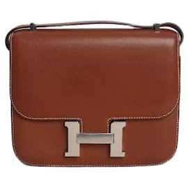 Hermès Borsa Constance in pelle box marrone Marrone