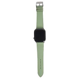Hermès Apple Watch argent Vert