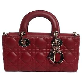 Dior Bolso Mini Lady D-Joy Hermitage red 2025 Or Roja
