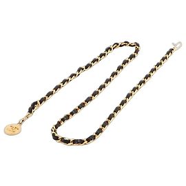 Chanel Gold Coco Mark 1982 chain belt Golden