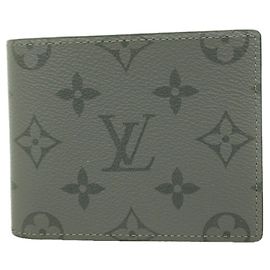 Louis Vuitton Monogram Eclipse Reverse Bill Wallet Braun