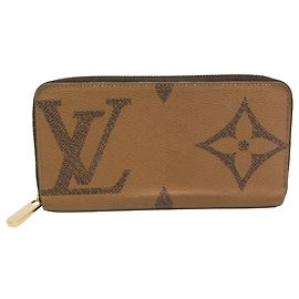 Louis Vuitton Monogram Reverse Zippy Wallet Brown