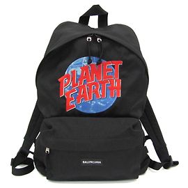 Balenciaga Planet Earth Backpack Black