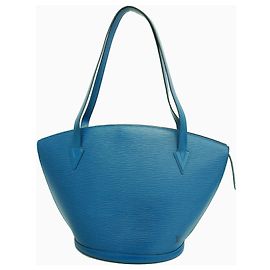 Borsa a Spalla Louis Vuitton Epi Saint Jacques Blu
