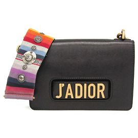 Christian Dior JADIOR Women's Leather Handbag Black