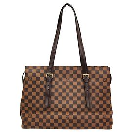 Bolsa de Ombro Louis Vuitton Damier Chelsea N51119 Marrom Damier ebene
