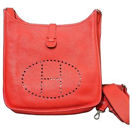 Sac Hermès Evelyne TPM Rouge