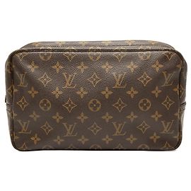 Louis Vuitton Marron Monogram Trousse Toilette 28 Marron