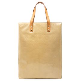 Louis Vuitton Beige Monogram Vernis Reade MM Beige