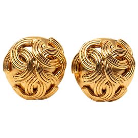 Chanel Triple CC Placcato Oro con Chiusura a Clip D'oro