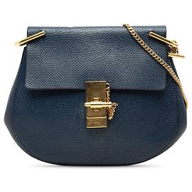Chloé Borsa a tracolla Drew piccola in pelle blu Blu