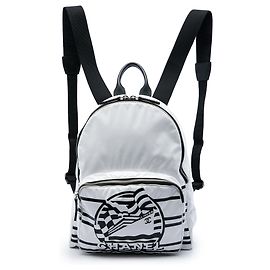 Chanel White Vinyl La Pausa Bay Backpack White