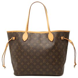 Louis Vuitton Marrom Monogram Neverfull MM Marrom