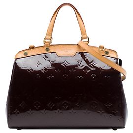 Louis Vuitton Purple Monogram Vernis Brea MM Roxo