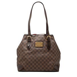 Louis Vuitton Marrone Damier Ebene Hampstead MM Marrone