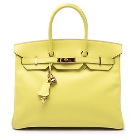 Hermès Yellow Epsom Birkin Retourne 35 Jaune