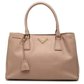 Bolsa Prada Brown Large Saffiano Lux Galleria Marrom Carne