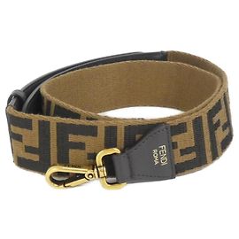 Cinto Fendi Strap You em couro de bezerro Marrom