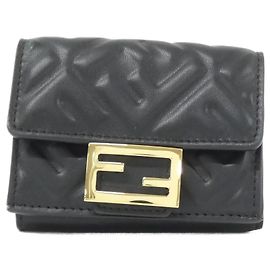 Fendi Lambskin Tri-fold Wallet Other