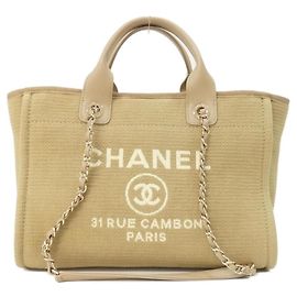 Chanel Deauville Line AS3257 Handtasche Beige