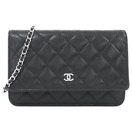 Catena per portafoglio Chanel Timeless Classic Line AP0250 Nero Bordò