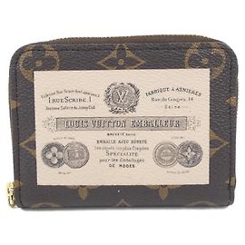 Louis Vuitton Monogram Zippy Coin Purse Brown Pink