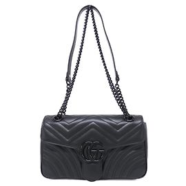 Borsa a Spalla Gucci GG Marmont Nero
