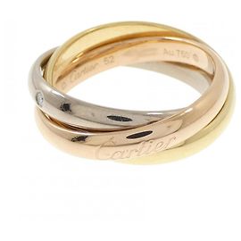 Anel Cartier Trinity em ouro 18K e diamante Outro