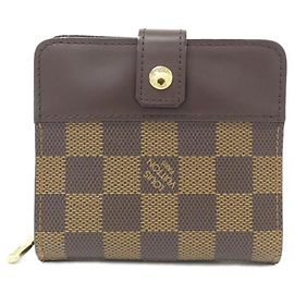 Cartera Compact Zip Louis Vuitton Damier Damier ebene