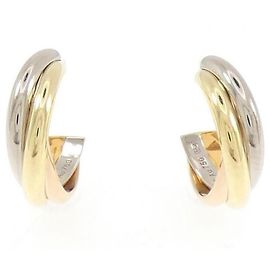 Pendientes Trinity Small Half Hoop de Cartier Dorado