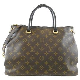 Bolsa Louis Vuitton Monogram Pallas Marrom Vermelho