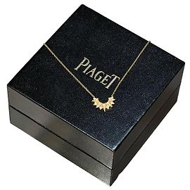 Piaget Sunlight 18k Rose Gold Diamond Necklace Golden