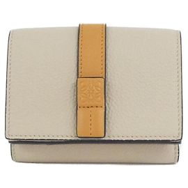 Loewe C660TR2X03 Tri-Fold Wallet Beige