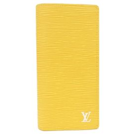 Cartera larga Louis Vuitton Epi Brazza Amarillo